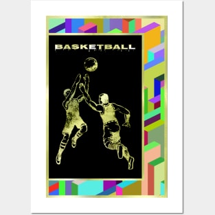 Retro Basketball Posters and Art